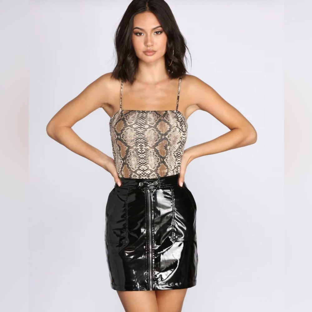 Snake Print bodysuit